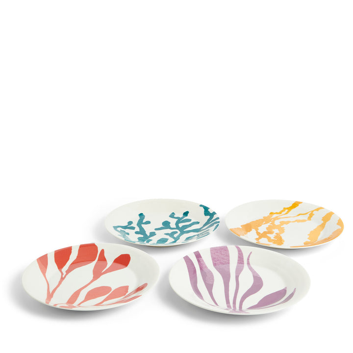 1815 Bright Plate 24cm Mixed Pattern Set of 4