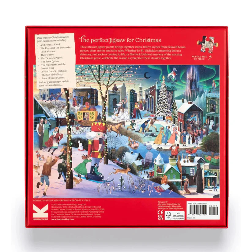A Book Lover's Christmas - 1000 Piece Jigsaw Puzzle
