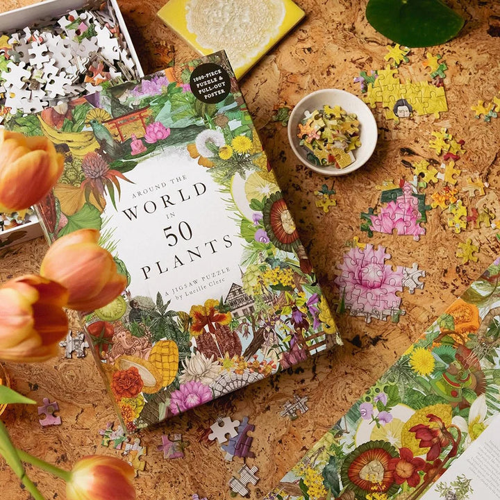 Around World in 50 Plants - 1000 Piece Jigsaw Puzzle