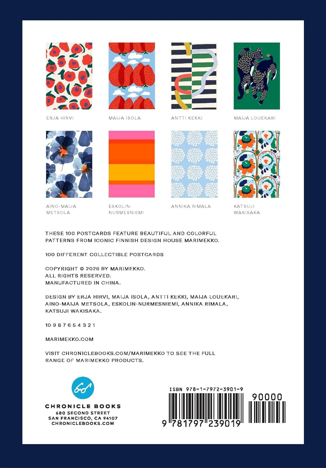 The art of marimekko 100 collectible postcards