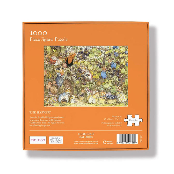 Brambly Hedge Blackberry Picking The Harvest - 1000 Piece Jigsaw Puzzle