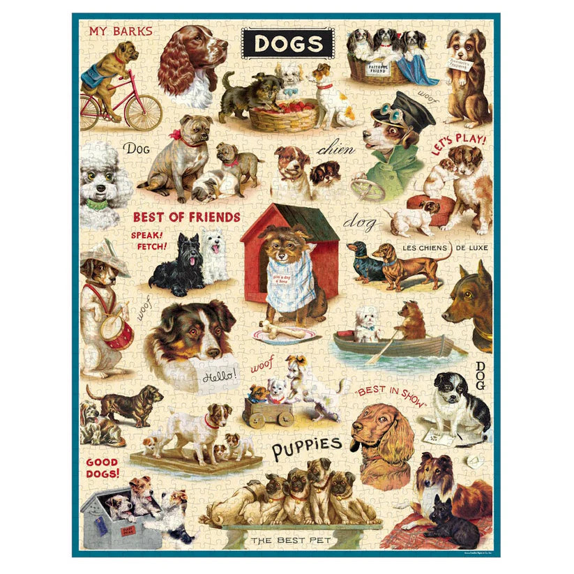 Vintage Dogs 1000 Pce - Vintage Puzzle