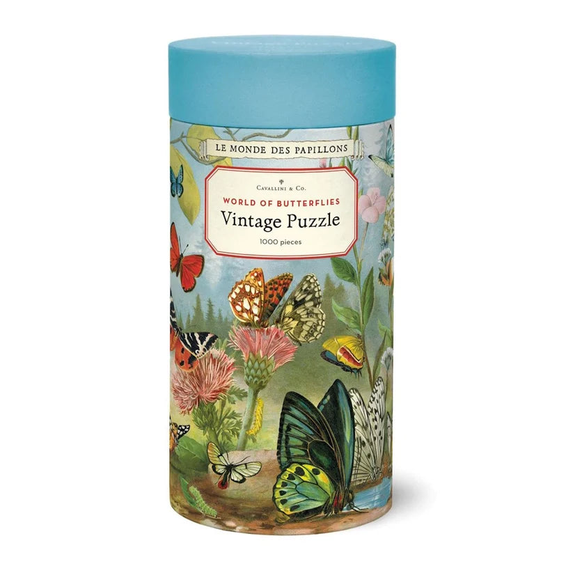 World of Butterflies 1000 Pce - Vintage Puzzle