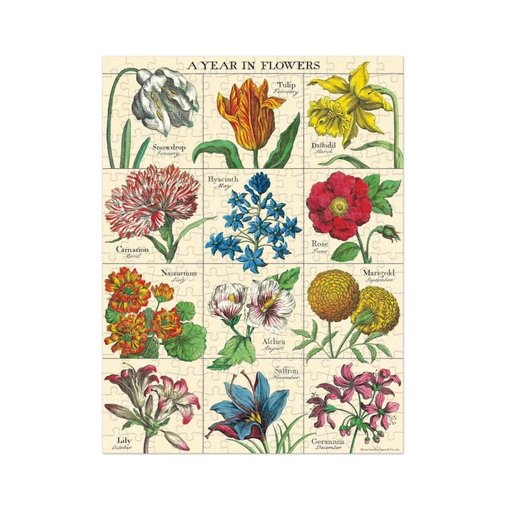 A Year in Flowers 240 Pce - Mini Puzzle