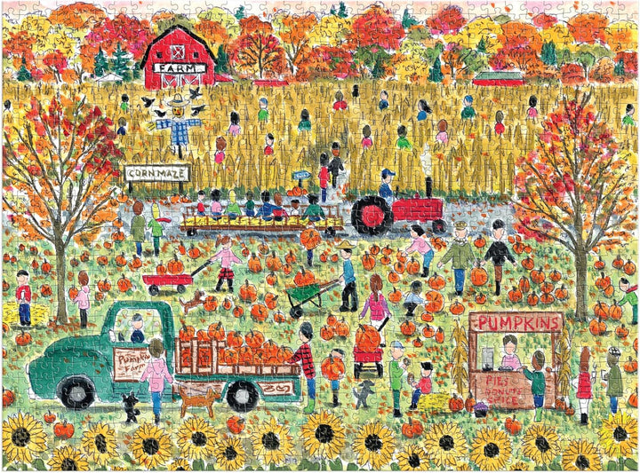 Michael Storrings Pumpkin Patch 1000pc puzzle