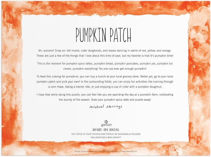Michael Storrings Pumpkin Patch 1000pc puzzle