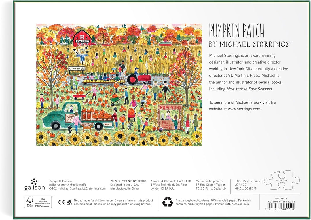 Michael Storrings Pumpkin Patch 1000pc puzzle