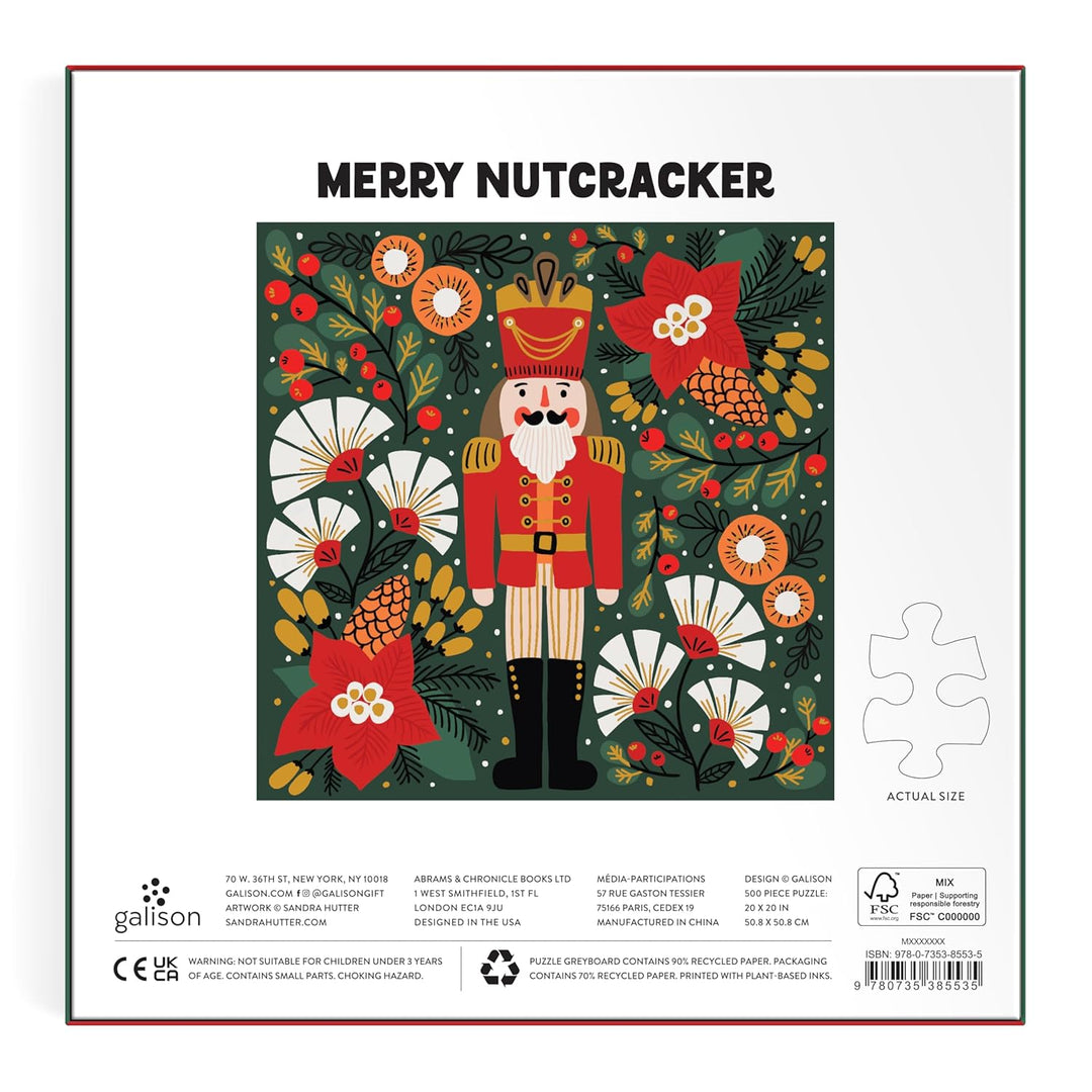 Merry Nutcracker, 500 Piece Foil Puzzle
