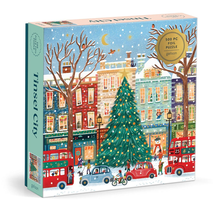 Tinsel City, 500 Piece Foil Puzzle