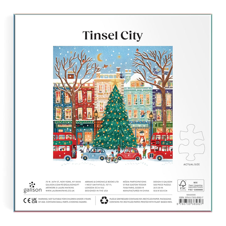 Tinsel City, 500 Piece Foil Puzzle
