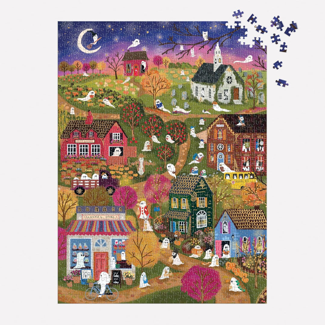 Joy Laforme Spooky Village, 1000 Piece Foil Puzzle