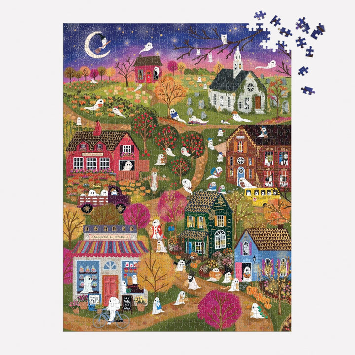 Joy Laforme Spooky Village, 1000 Piece Foil Puzzle