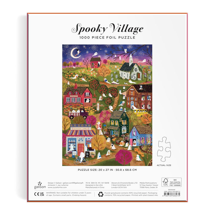 Joy Laforme Spooky Village, 1000 Piece Foil Puzzle