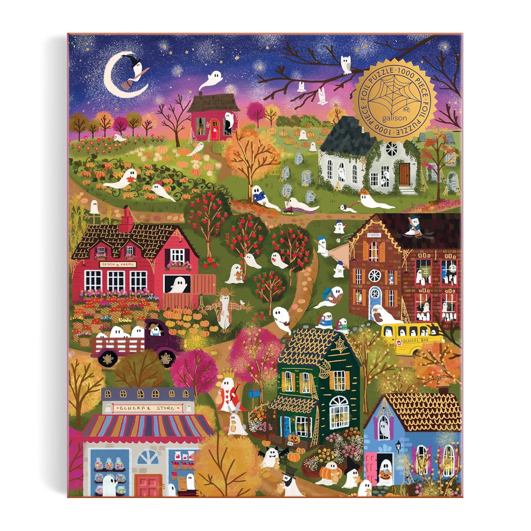 Joy Laforme Spooky Village, 1000 Piece Foil Puzzle