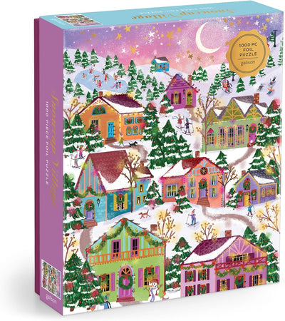 Joy Laforme Snowcap Village 1000 Piece Foil Puzzle
