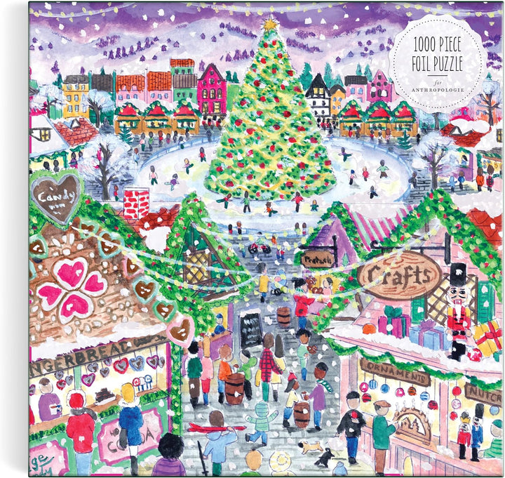 Michael Storrings Holiday Village Market 1000pc Foil Puzzle