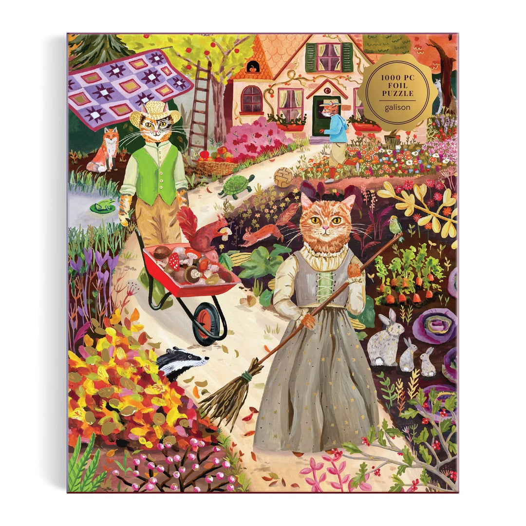 Cottage Cats 1000 Piece Foil Puzzle