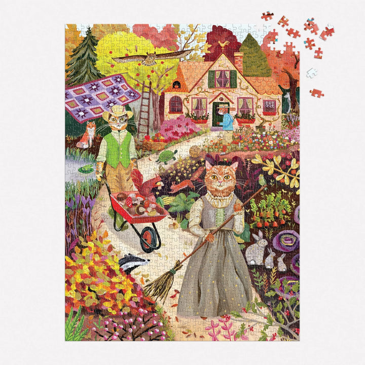 Cottage Cats 1000 Piece Foil Puzzle