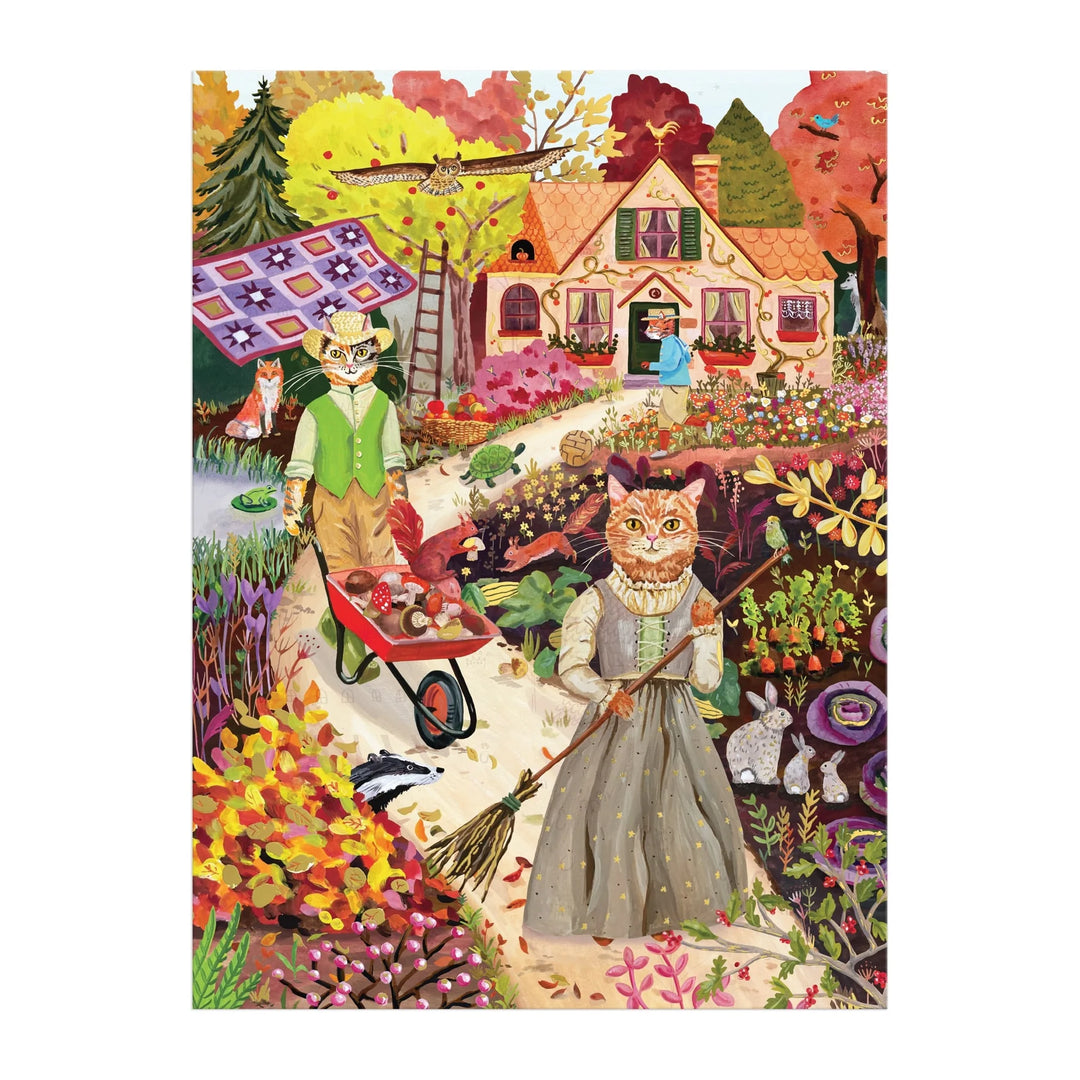 Cottage Cats 1000 Piece Foil Puzzle