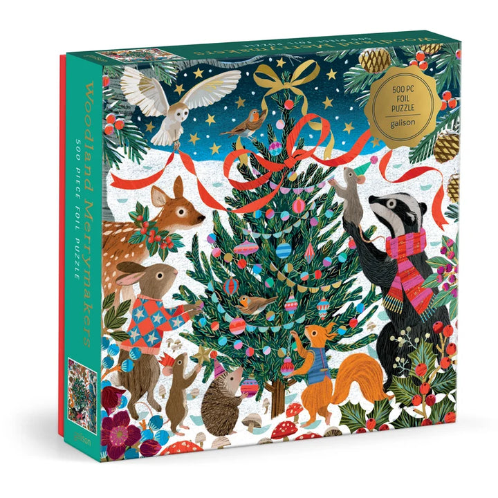 Victoria Ball Woodland Merrymakers 500pc FOIL puzzle