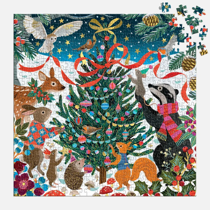 Victoria Ball Woodland Merrymakers 500pc FOIL puzzle
