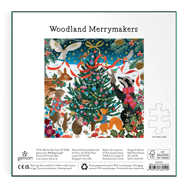 Victoria Ball Woodland Merrymakers 500pc FOIL puzzle
