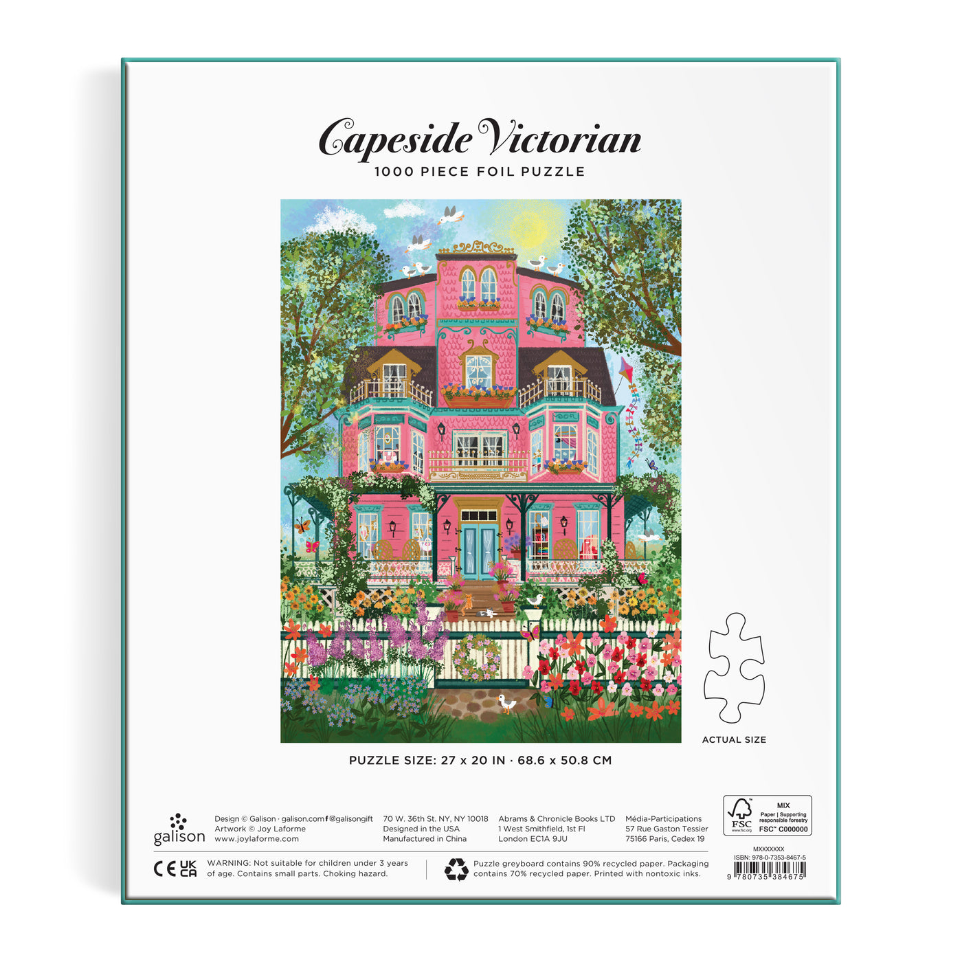 Joy Laforme Capeside Victorian 1000pc Foil Puzzle