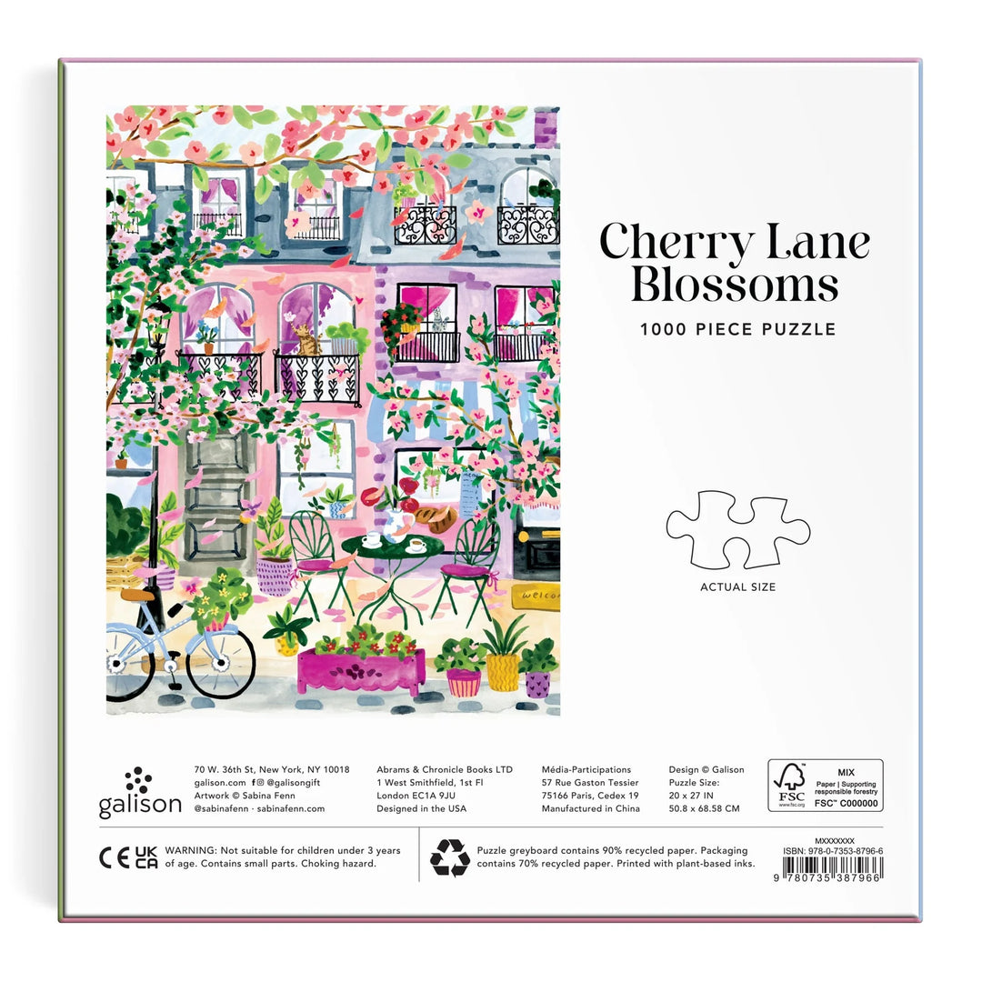 Cherry Lane Blossoms - 1000 Piece Puzzle