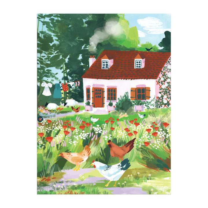 Cottage Wildflowers, 1000 Piece Puzzle, Square Box