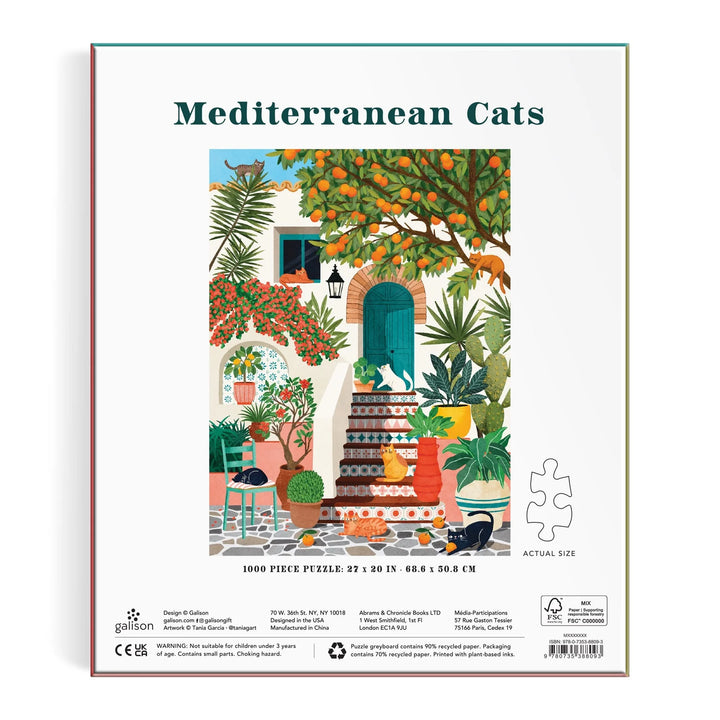 Mediterranean Cats - 1000 Piece Puzzle