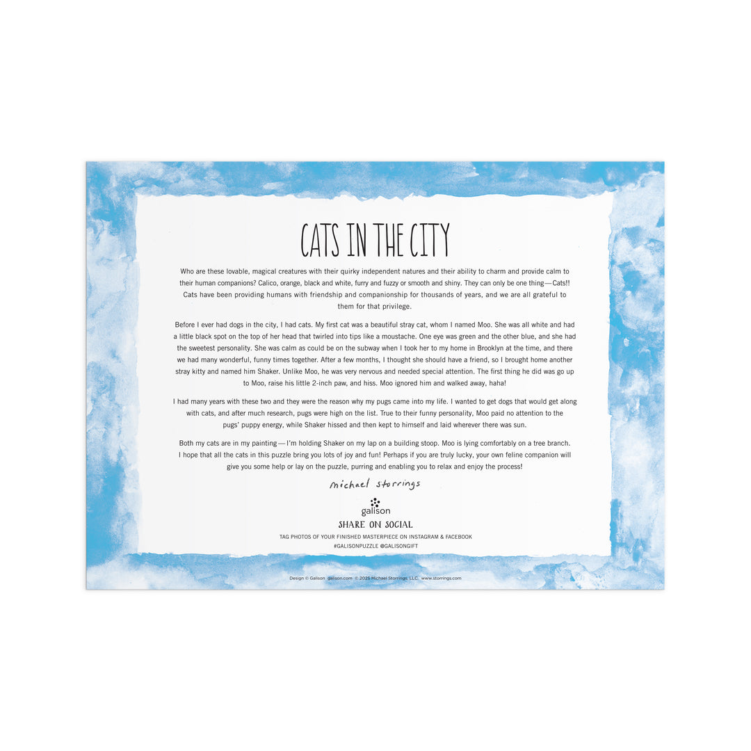 Michael Storrings Cats in the City, 1000 Piece Puzzle