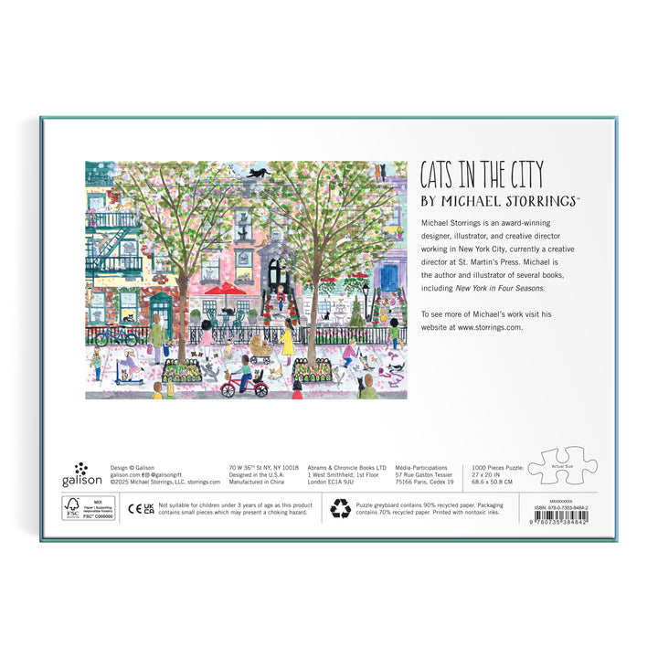 Michael Storrings Cats in the City, 1000 Piece Puzzle