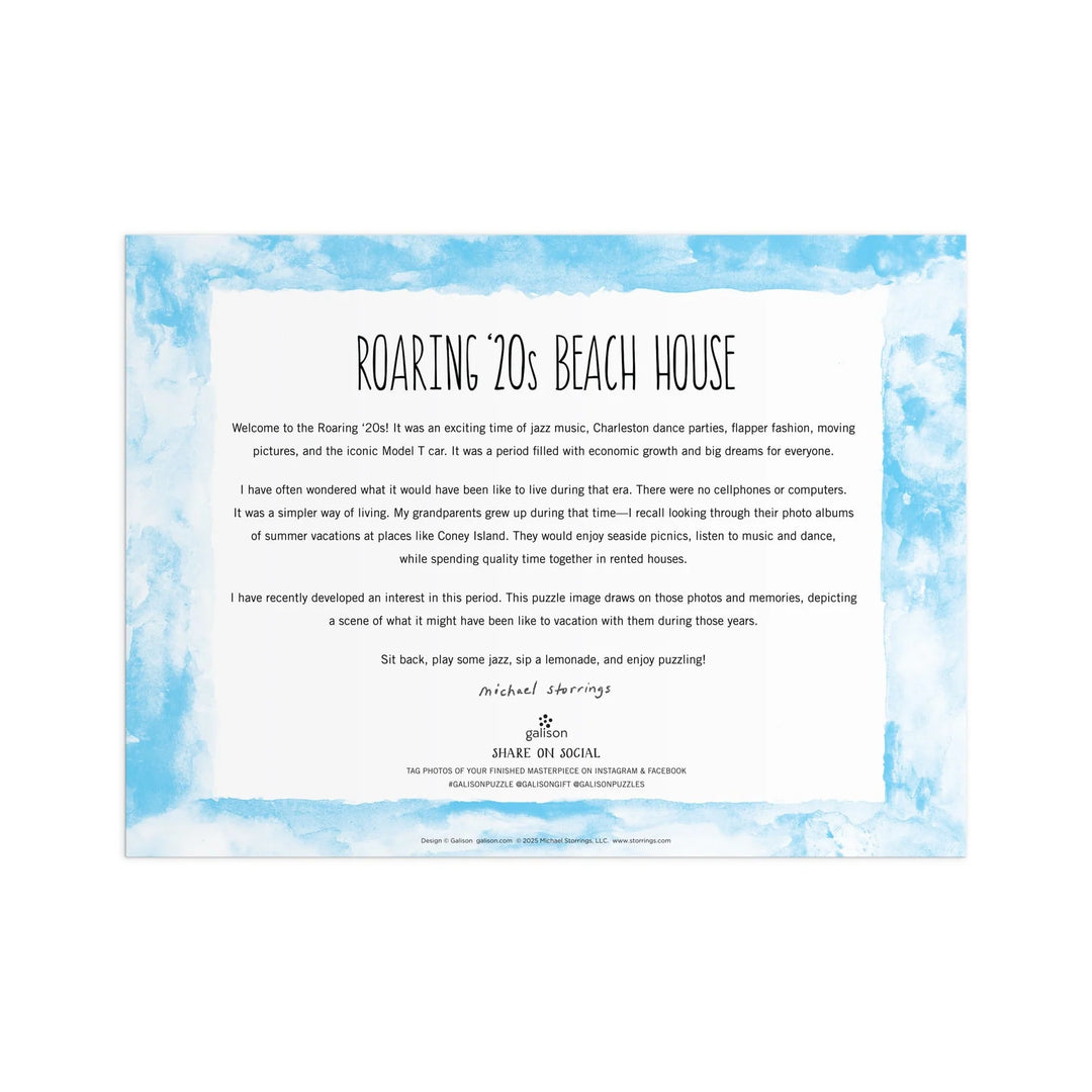 Michael Storrings Roaring 20s Beach House - 1000 Piece Puzzle