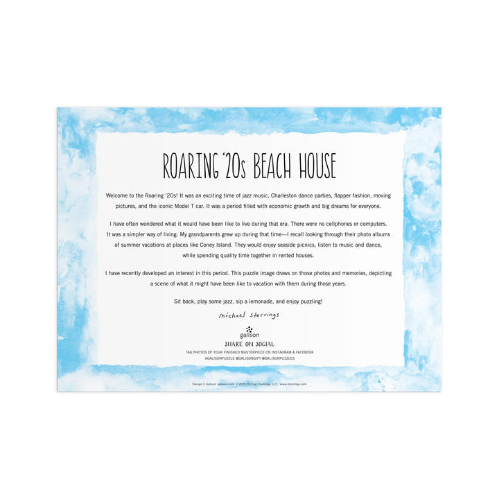 Michael Storrings Roaring 20s Beach House - 1000 Piece Puzzle