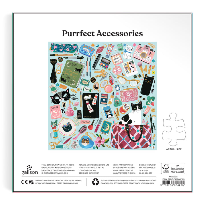 Purrfect Accessories 500pc Foil Puzzle