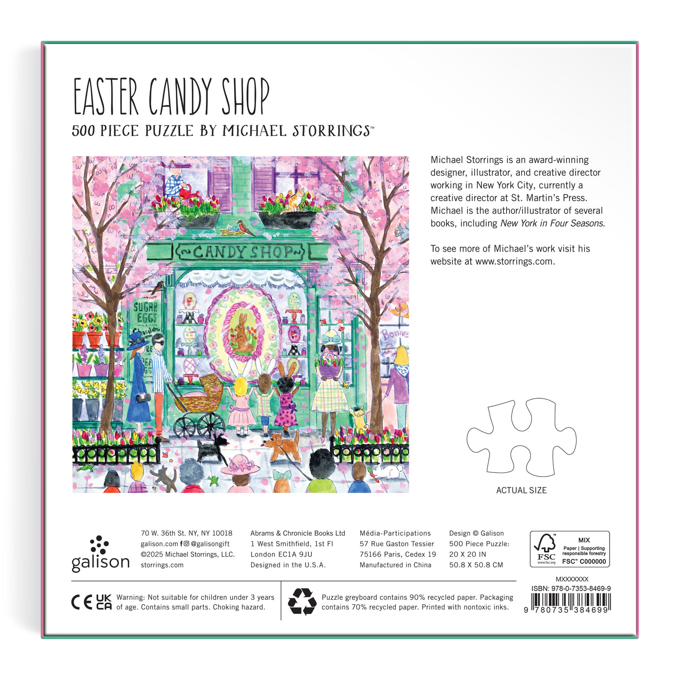 Michael Storrings Easter Candy Shop, 500pc Puzzle