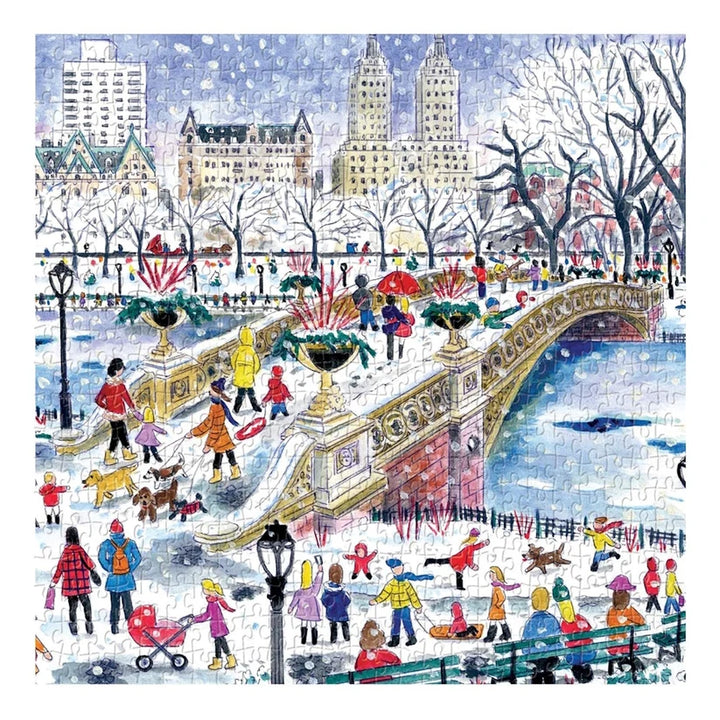 Michael Storrings Bow Bridge in Central Park 500 Piece Puzzle