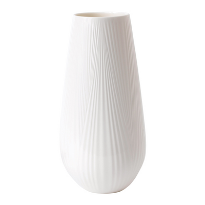 White Folia Tall Vase 30cm