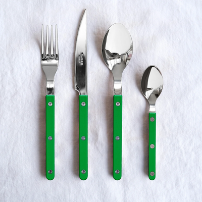Bistrot shiny solid 4 pieces set - Garden green