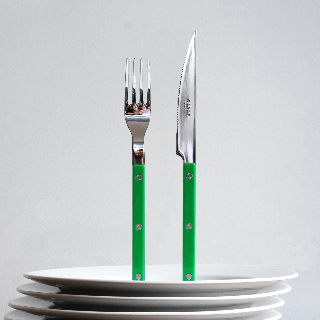 Bistrot shiny solid 4 pieces set - Garden green
