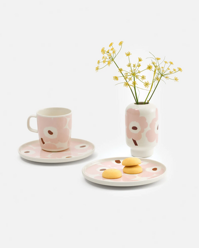 Oiva / Unikko plate 20 cm - Pink