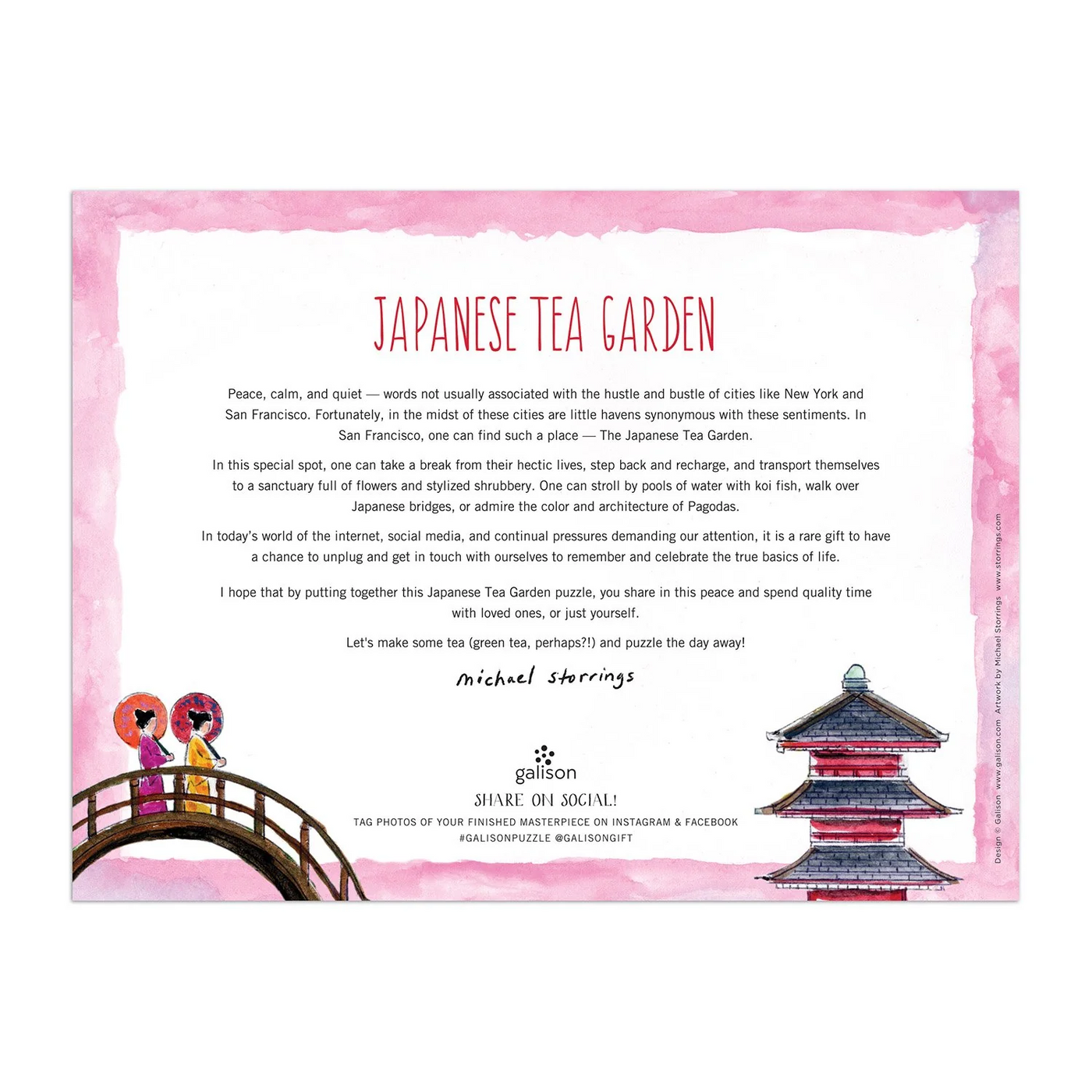 Michael Storrings Japanese Tea Garden, 300pc Puzzle