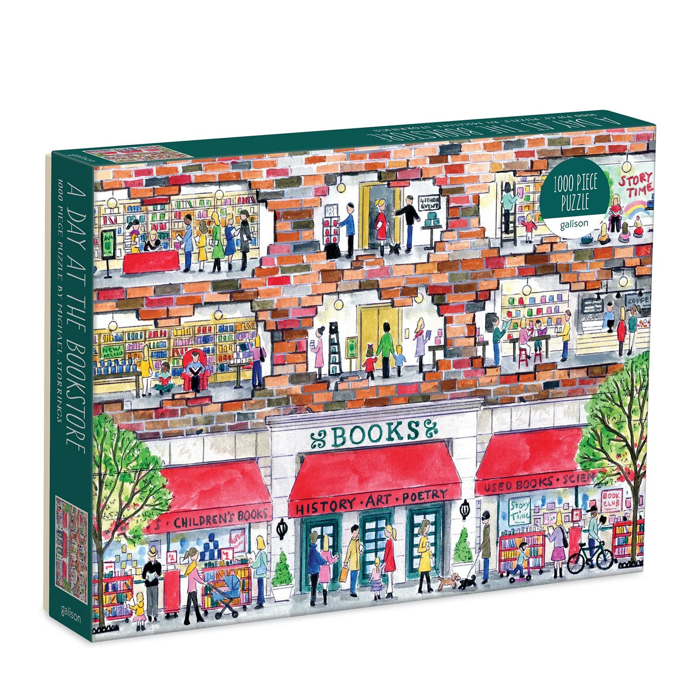 Michael Storrings A Day at the Bookstore, 1000 Piece Puzzle