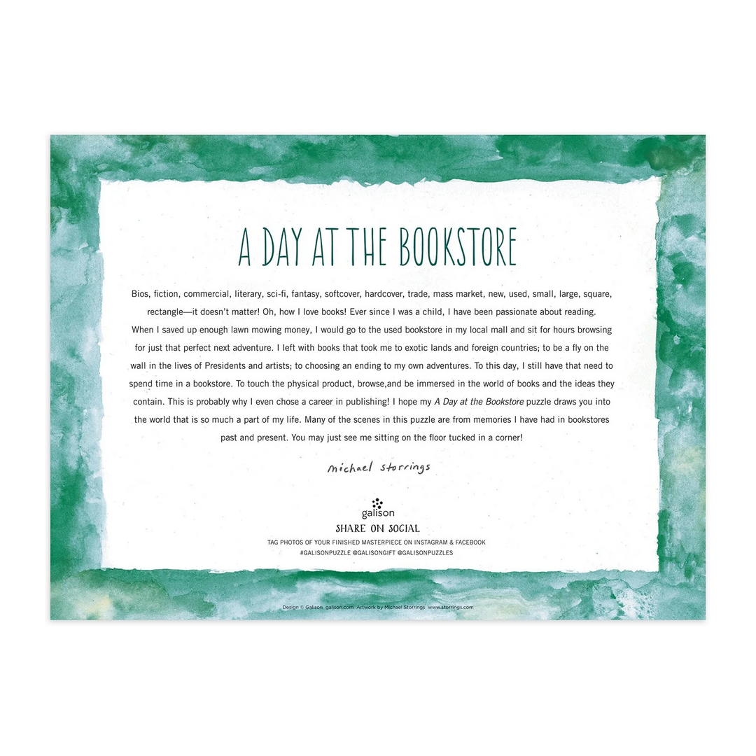 Michael Storrings A Day at the Bookstore, 1000 Piece Puzzle