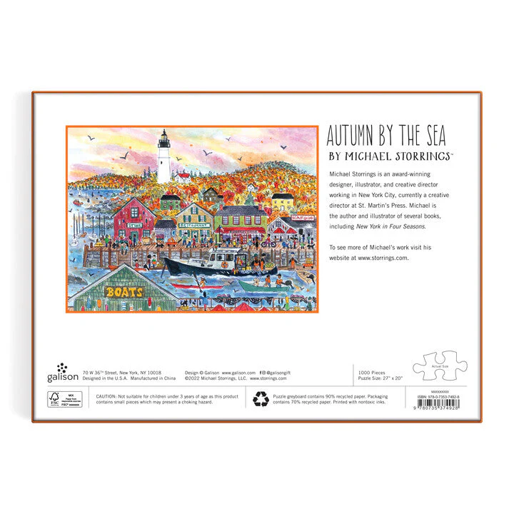 Michael Storrings Autumn by the Sea, 1000 Piece Puzzle