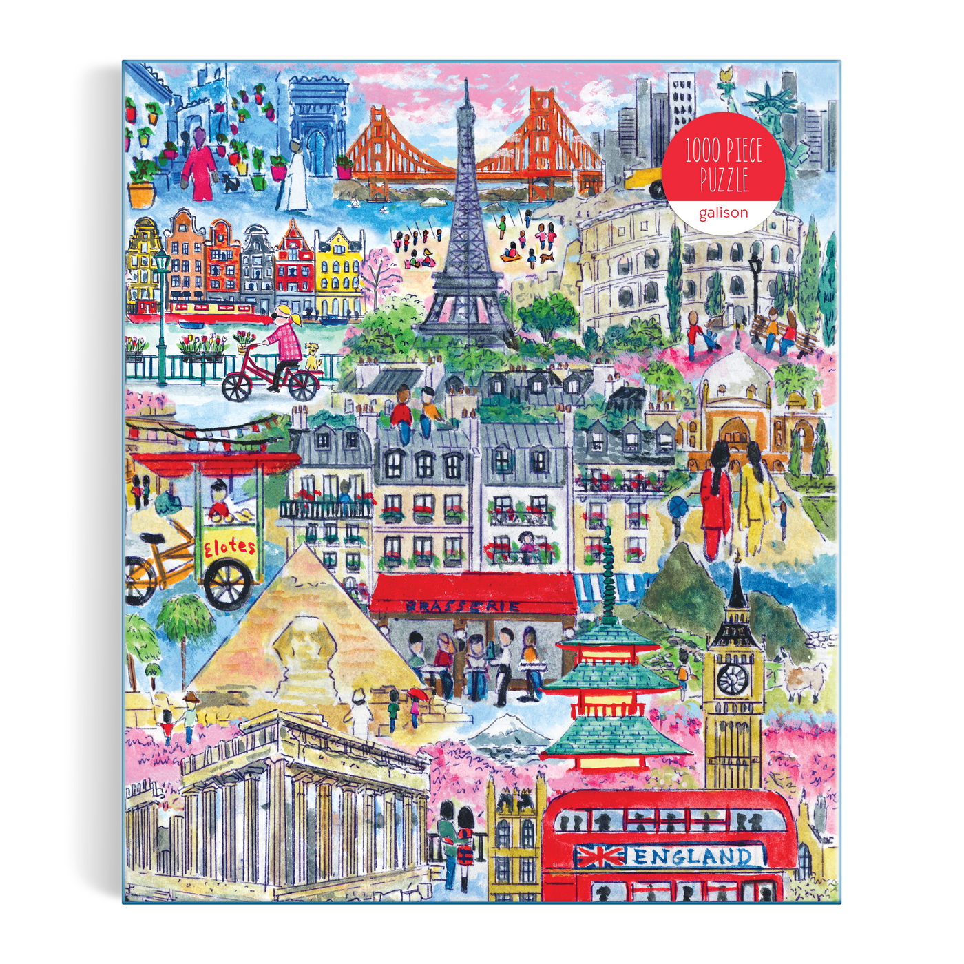 Michael Storrings Cities Around the World, 1000 Piece Puzzle
