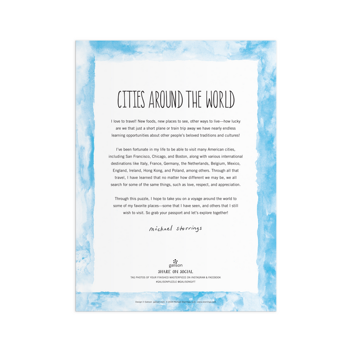 Michael Storrings Cities Around the World, 1000 Piece Puzzle