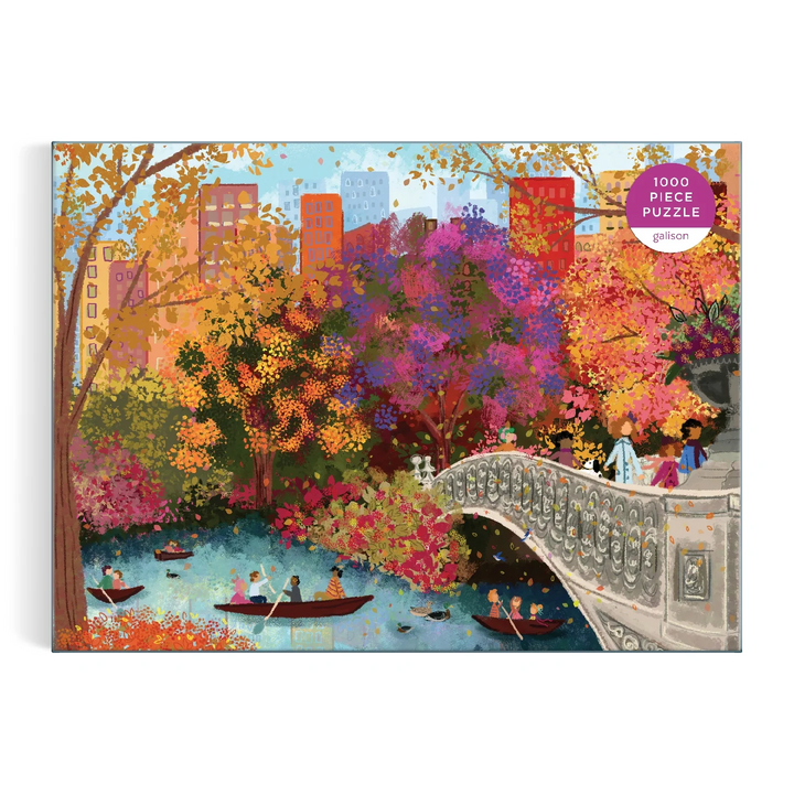 Joy Laforme Autumn on Bow Bridge, 1000 Piece Puzzle