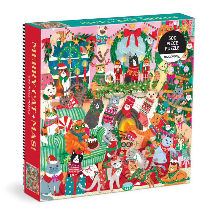Merry Catmas, 500pcs, Family Puzzle