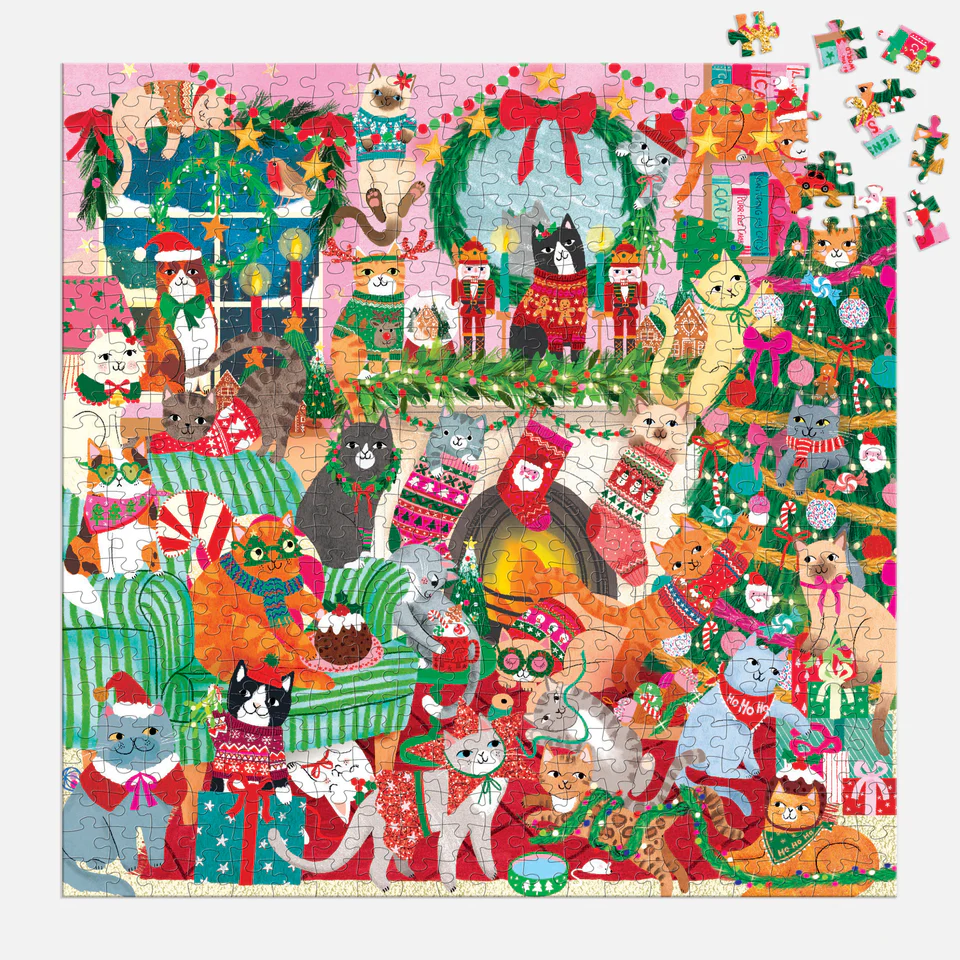 Merry Catmas, 500pcs, Family Puzzle